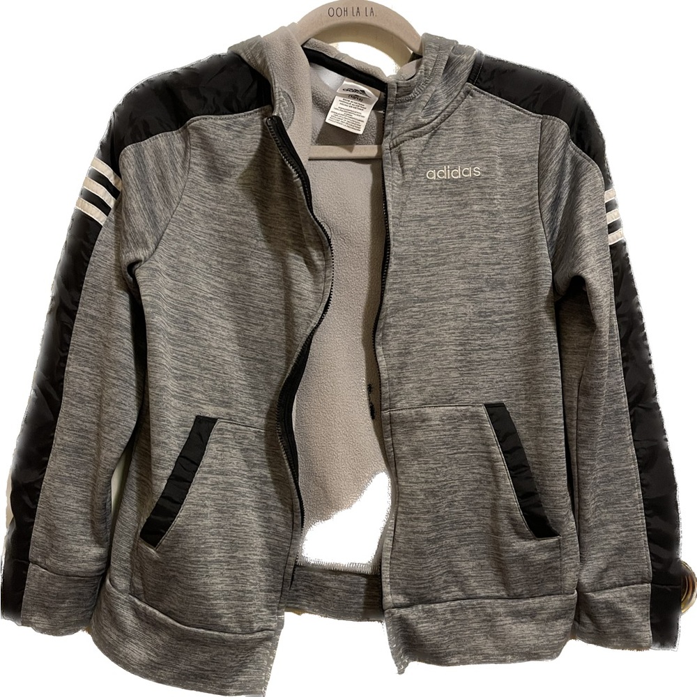 Boys Adidas track hoodie jacket